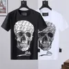 PLEIN BEAR T SHIRT Herren Designer T-Shirts Markenkleidung Strass PP Totenkopf Herren T-Shirt RUNDHALS SS SCHÄDEL UND PLEIN MIT KRISTALLEN T-Shirt Top T-Shirts 161688