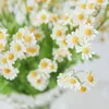 Decorative Flowers DIY Artificial Flower Small Daisy Bouquet Gerbera Fake Chamomile Silk For Wedding Home Decorations