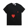Słynna designerska koszulka czerwona miłość słyszę tee męskie mody mody grę parę tshirt swobodne krótkie t-shirty T-shirty streetwear Hip-hop topy haftowe odzież #c010