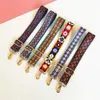 Bag Parts Accessories Rainbow Adjustable Nylon Belt Strap for Women Shoulder Hanger Handbag Straps Decorative Obag Handle Ornament 230320