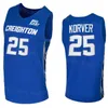 Creighton Bluejays 25 Kyle Korver Jerseys College Basketball 0 Маркус Фостер 15 Мартин Крампелдж 3 Дуг Макдермотт 35 Пол Силас 44 Университет Энтони Толливер NCAA