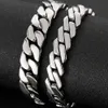 Charm Bracelets Polished Stainless Steel 1314MM Men's On Hand Chain Man Bracelet Chic Style Men's Bracelets Jewelry Accessory Engraveable 230320