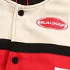 Heren Jackets Lacible Men Women Hip Hop Baseball Jacked Coat Varsity Jacket Blackair Racing Borduurwerk Jacket Outwear Streetwear Tops Spring 230321