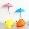 Haczyki 3PCS Mini Piękny parasol Kształt mocny ssanie mocowanie ścienne uchwyt na klucz bez znaczenia klejek