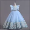 Robes De Fille Oc Chery Nf40995 Filles Robe Pour Enfants Maille Puffy Jupe Princesse Fille Haut De Gamme Piano Costume De Luxe Personnalisation Drop Dhjrs