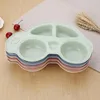 Ensembles de vaisselle créatif voiture forme paille de blé école boîte à déjeuner pour enfants assiette pour enfants Bento cuisine conteneur accessoires