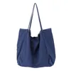 Borse da sera Borsa in denim 2023 Donna Casual Large Tote Fabric Retro Borsa Bolsos Mujer Dark Blue Female Big Shopping Drop