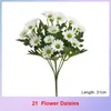 Fiori decorativi 31 cm Colorate piccole margherite piante artificiali Fiore del sole Seta Decorazione del giardino domestico Crisantemo per la festa di nozze fai da te