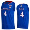 Kansas Jayhawks 10 Jalen Wilson Jersey College Basketball 4 Gradey Dick 15 Kevin McCullar Jr 24 K.J Adams Jr 3 Dajuan Harris Jr 1 Joseph Yesufu Stitch University NCAA NCAA