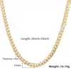 Kedjor Davieslee Womens Mens Chain Cut Cuban Curb Link Halsband Yellow Gold Color GF 4,5 mm LGN438