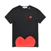 Berömd designer t shirt röd kärlek hör tees mens kvinnor mode spela par tshirt casual kortärmad sommar t-shirts streetwear hip-hop tops tryckkläder #c025