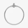 Taç O Toka Yılan Zincir Bilezik Pandora için Otantik Gümüş El zincir Düğün Takı Kadınlar Için Kız Arkadaşı Charm Bilezikler ile Orijinal Kutusu Set