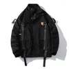 Men's Jackets Plus Size 7XL Men Streetwear Jacket Black Hip Hop Cargo Autumn Harajuku Loose Outwear Men's Clothing Coat