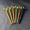 Verre braise bangs accessoires Brûleur à mazout unique Bongs en verre Tuyaux Conduites d'eau Pipe en verre Plates-formes pétrolières Fumer avec compte-gouttes