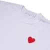 Beroemde designer t-shirt Red Love Hear Tees Mens dames modespel paar t-shirt casual korte mouw zomer t-shirts streetwear hiphop tops print kleding #c037