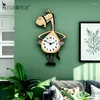 Wanduhren Große Uhr Cartoon Design Pendel Zimmer Dekor Hause Quarz Stille Uhr Dekoration Horloge