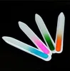 Lime à ongles en verre coloré lime en cristal de verre durable tampon à ongles soins des ongles outil d'art pour 9 cm 14 cm manucure outil de vernis UV SN4351