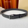 Fashion Men Belt Classic Black Lychee Grain Needle Buckle Denim Belts Luxury Designer Casual Belt Width 3.5cm High-quality With Gift Box