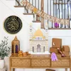 Adesivos de parede Qifu DIY Decalque Eid Mubarak Cultura islâmica Murais de arte muçulmana Ramadã Decoração da sala de estar da casa