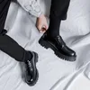 Kleid Schuhe Casual Leder Mann Männer Hohe Sohle Plattform Japan Harajuku Koreanische Streetwear Fashion Business Hochzeit Schuh 230320