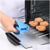 Oven Mitts New Pattern Sile Baking Gloves Heat Insation Mitts Resistant Hand Clip Kitchen Cooking Tools Antiskid Multicolor