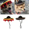 Psa odzież mini sun hat cat meksykański styl zabawny festiwal imprezowy halloween dla małych średnich psów