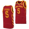 Iowa State Cyclones 13 Jaren Holmes Jersey College Basketball 22 Gabe Kalscheur 2 Caleb Grill 21 Osun Osunniyi 5 Aljaz Kunc 3 Tamin Lipsey University Sewn On NCAA