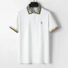 Męska koszula koszulka letnia koszulka designerska polo szyja pasek haft haftowe litery budżetowe