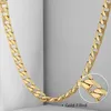 Chains 5mm Mens Womens Necklace Chain Cut Flat Curb Cuban Link 585 Rose Yellow Gold Color GNM89