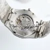 BZF SF15510 Japonia M8215 Automatyczne męskie obserwuj mrożoną Diamond Rame Grey Teksturę Diarnki Starków Stal nierdzewna Bransoletka Eternity Watches