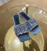 Jeans da donna Sandali firmati Moda Fibbie con strass Tacchi alti in vera pelle Spettacolo di lusso Scarpe da sposa per feste Taglia 35-42