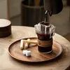 Muggar Glass kaffeträhandtag espresso cup es whisky kawaii kaféer vacker te öl söt 230320