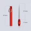 Rökning Färgglad metalllegering Cigar Stick Hookah Shisha Bowl Filter Hole Neede Rod Torra Herb Tobacco Cigarett Cleaning Holder Hook Poker Nails Tip Straw Dabber