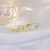 Charme Vente Chaude Mode Femmes Bague Mignon Lapin Animal Anneaux Ouverture Réglable Brillant Zirconl Anneau 2022 Nouveau Bijoux Cadeau G230320