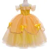 Girl's Dresses Princess Come Little Girls Cosplay Dress Children's Disfraz Robe Kids Halloween Clothes W0314