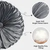 CushionDecorative Pillow Inyahome Throw for Couch Decorative 3D Pumpkin Vehicle Wheel Round Velvet Cushion Sofa Bed Chair Floor Coussin 230321