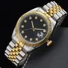 Tüm Paslanmaz Çelik Tasarımcı İzler Erkekler Otomatik Lüks İzleme 36/41mm Datejust Super Wimbledon Reloj Kuvars Pilwatch Elmaslar 904L 28/31mm SB007 C23