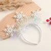 Bandanas Headband Snowflake Hairhoops Christmas Party Hairband Winter Headdress Headbands Tinsel Glitter Bopper Head Festive Lovely