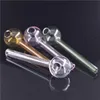 wholesale price Glass Smoking Handle Pipe Glass Oil Burner Pipes Glass Tobacco Water Pipe for Hookah Shisha Water Tube dhl free