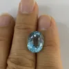 Gevşek elmaslar 10x8mm 34 s doğal topaz oval kesim gök mavisi değerli taş gevşek taş 230320