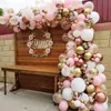 Altri articoli per feste per eventi Kit arco ghirlanda di palloncini rosa bianchi Palloncini in metallo cromato oro rosa Decorazione per feste di compleanno di nozze Baby Globos Bridal Shower 230321