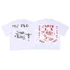 2023 Дизайнерские классические мужские футболки мирные голубь Mens Mens Fashion Street Street Tshirts Печата