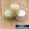 Bouteille en plastique acrylique brillant 5g 10g 15g 30g pot de crème pour contenants d'emballage cosmétique or blanc