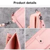 Portafogli 2023 Moda Donna Portamonete semplice con cerniera Nero Rosa Blu Rosso Portafoglio con pochette a sezione lunga Borsa per soldi in morbida pelle PU