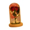 Decoratieve bloemen verlichten Rose Floral Crafts gesimuleerde ornamenten voor verjaardagshome decoratie vriendin