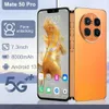 Andtwo MATE50 PRO Cell Phone Snapdragon 888 Deca Core Dual SIM SD Card Slot 7.3 Full HD Display 50MP 108MP Fotocamera 8GB 256GB