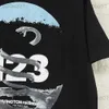 Męskie koszulki żaba dryft streetwear marka mody RRR123 vintage Hight Street Loose Tee Tops T Shirt for Men T230321