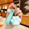 Ins Trend Fashion Style Keychain Cute Cat Claw Keychain Pendant Car Keychain Bag Decoration Jewelry Accessories Creative Holiday Gifts
