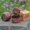 Raw zinc alloy Grinders 50mm Tobacco Grinder Smoking Accessroies herb 4 Layers Herbs Crusher Colorful Metal Grinder