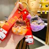 Ins Trend Fashion Style Keychain CuteKitten In Bottle Keychain Pendant Car Keychain Bag Decoration Jewelry Accessories Creative Holiday Gifts